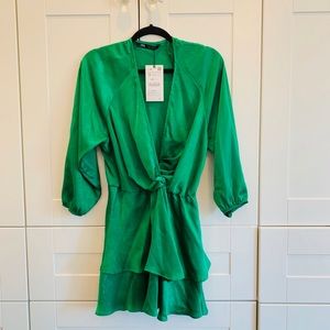 Zara green dress